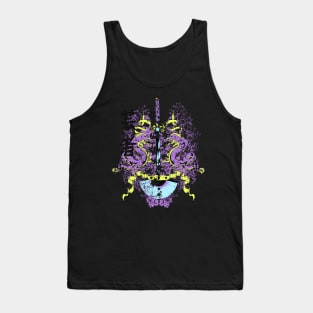 katana with fan mirror dragons Tank Top